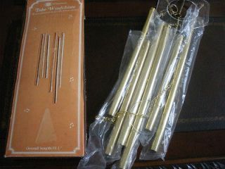 CHADWICK VINTAGE 6 TUBE WINDCHIME BRASS PLATED NIB