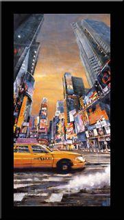TIMES SQUARE PERSPECTIVE I New York FRAMED M. Daniels