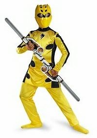 Power Rangers Jungle Fury Deluxe Yellow Ranger Costume Size 4 6 x New