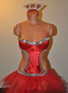 RARE Victorias Secret Sexy Halloween Casino Queen of Hearts Costume