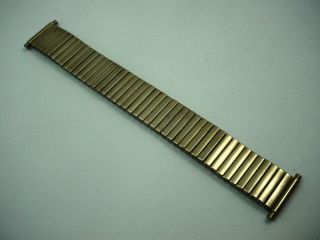 JB Champion Vintage Mens Watch Band Gold Tone Expansion 17.5mm 32mm 11
