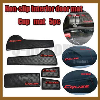 Cup mat 5pc For Chevy Cruze 2009 2010 2011 (Fits Chevrolet Cruze