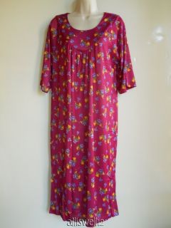 New Plus House Dress Duster Lounge Sleepwear Gown Colors Floral