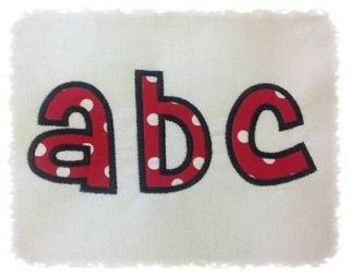 Cheri Applique Machine Embroidery Font Alphabet   5 Sizes
