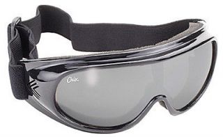Chix Womens Silver Mirror Lens Black Value Line Goggles Makers of KD