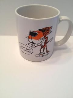 Cheetah advertising coffee cup mug Its Not Easy Being Cheesy vtg