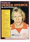 SHOOT Focus Blackpool DEREK SPENCE football player collectable