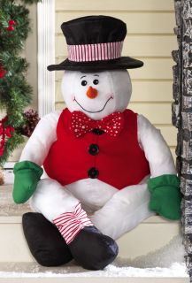 Suffable Frosty the Snowman Porch Greeter Christmas In/Outdoor Decor