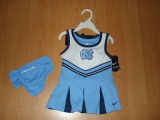 Nike UNC Tar Heels Infant Girls Cheerleader Set, 100% Polyester, MSRP