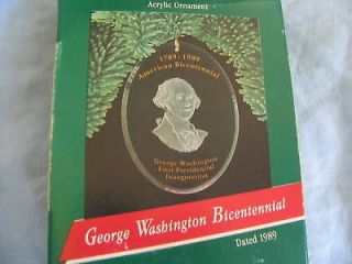 1989 Hallmark GEORGE WASHINGTON BICENTENNIAL Ornament