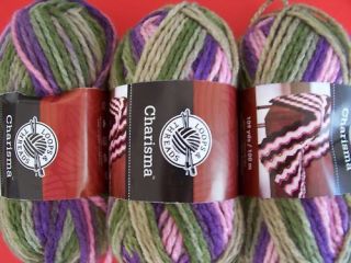 Loops & Threads Charisma chunky yarn, Bouquet, lot of 3
