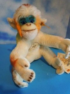 1980s Steiff 9 22 cm Classic Mungo Mohair Monkey Mint w/All ID
