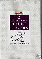 new white paper disposable table cloths party ware
