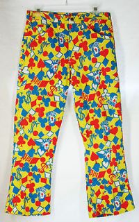Vintage 60s Lilly Pulitzer Jeans card suits joker bright mod bell