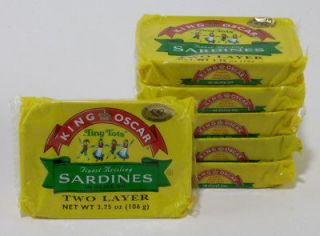 TINY TOTS Sardines King Oscar in Olive Oil   12 TINS / 