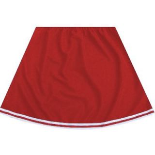 Red Cheerleader Skirt With White Trim New