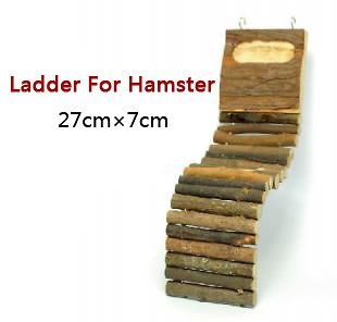 NEW Natural Wooden Ladder Drawbridge Toys For Hamster 27cm×7cm