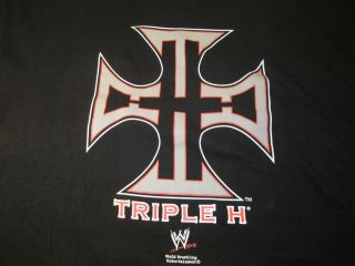 Triple H WWE Wrestling T shirt XL NWOT New BLACK