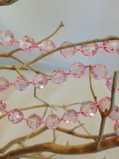 WEDDING Cherry Blossom PINK GEM GARLAND~DECOR Centerpiece Tree SHABBY