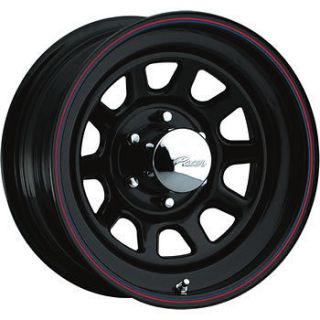 17x8 Black Pacer Black Daytona Wheels 5x5.5 +0 CHEVROLET TRACKER