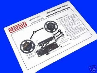 EUMIG S802 & S802D 8mm Cine Projector Instruction Book