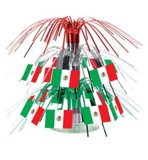 Mexican Flag Centrepiece Cinco De Mayo Party Decoration