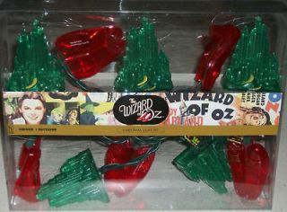 Oz Ruby Slippers Emerald City Holiday Decoration Gift Xmas Tree Lights