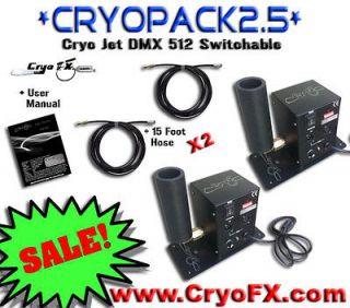 DMX 512 Switchable Cryo Co2 Jet   Fog FX Blaster Cannon Kryo System