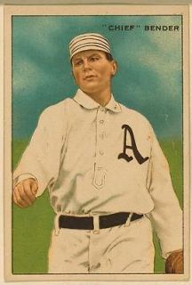 Chief Bender, Philadelphia Athletics,base​ball photo,1912