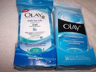 Olay wet cleansing cloths 2 packs 60 wipes