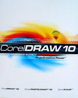 CorelDRAW 10 10.0 Graphics Suite Retail #4092 Corel Draw Overnight