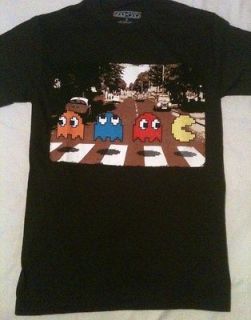 Pac Man Abbey Road T Shirt   Small  Dark Brown New w Tags  Licensed
