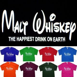 Malt Whiskey Funny College Humor Party Rock Drinking Beer Liquor T