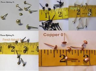 100pcs Upholstery Tacks Nails #0 Colors Brass,Black,Ni ckel,Copper,Fr