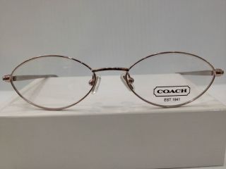 NEW AUTHENTIC COACH CARISSA 201 COL ROSE PINK METAL EYEGLASSES FRAME