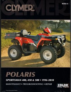 1996 2010 CLYMER POLARIS SPORTSMAN 400,450, & 500 ATV SERVICE MANUAL