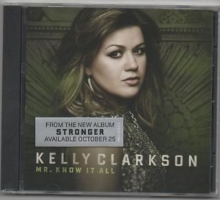Kelly Clarkson Mr. Know it All 2 Track CD My Life Would Suck Without