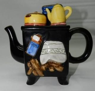 Newly listed Vintage Teapot by BUCHASE   Black Wood Burning Stove