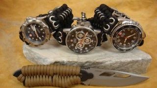 Armored Series Paracord Survival Watch Band   Trilobite Weave