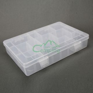 Lures Spoon Spinner Hooks Baits Tackle Plastic Box 12 Compartment