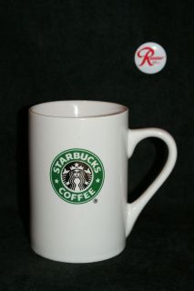 starbucks older logo white coffee mug 2007 10oz expedited shipping