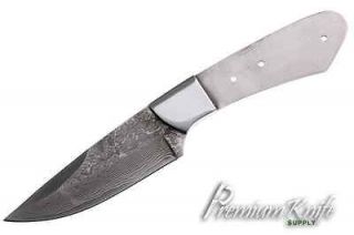 Knife Blanks Blade San Mai Damascus Drop Point NEW #SC.