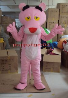New Professional Pink Panther Mascot Costume Fancy Dress Cartoon Suit