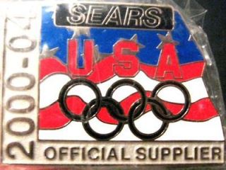 Salt Lake City 2002 WINTER OLYMPIC Games Pin Badge USA FLAG 