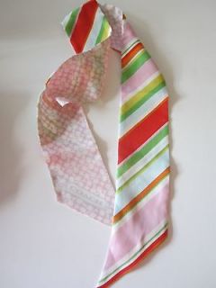 Ladies designer Coach Legacy pink hair tie/headband/h air bandana~NEW