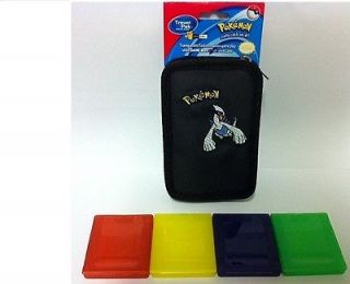 Pokemon Ice Case for Game Boy Color System + 4 cartridge cases
