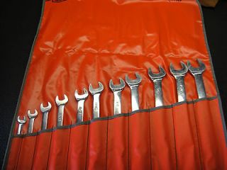 Snap On OEX711B   Combination Wrench Set in KIt Bag 3/8   1