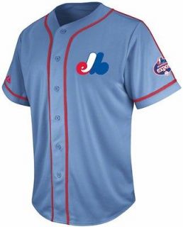 Montreal Expos Coastal Blue Cooperstown Tradition Jersey Adult S M L