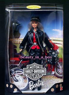 Harley Davidson #1 Barbie Doll Blonde Biker 1996 1997