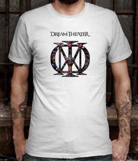 New Dream Theater Logo White T shirt Tee Size L (S to 3Xl av)